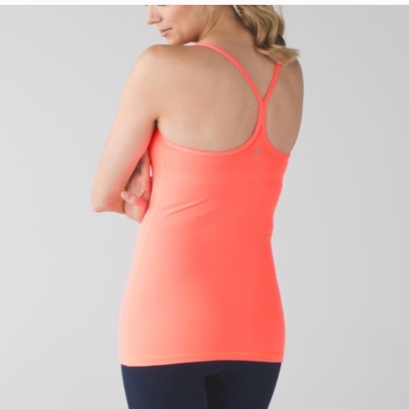 LULULEMON SPAGHETTI STRAP TANK TOP SZ 8 MELON - Picture 1 of 5